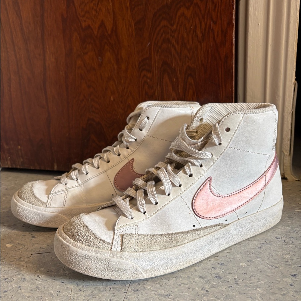 Nike High-Top Blazers Pink Metallic